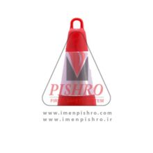 مخروط پایه دار با حلقه ۷۵ سانتی متر رنگ قرمز