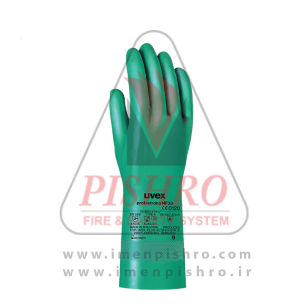 دستکش ایمنی ضد اسید یووکس NF33