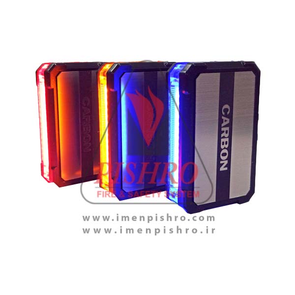 چراغ کربن هشدار چندکاره شارژی Carbon Light