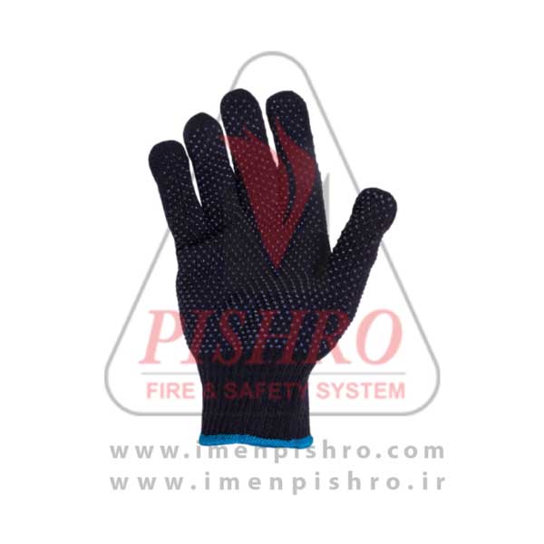 دستکش بافتنی خالدار دورو