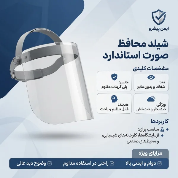 شیلد محافظ صورت صنعتی