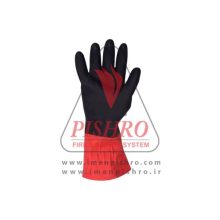 دستکش لاستیکی کار قرمز مشکی