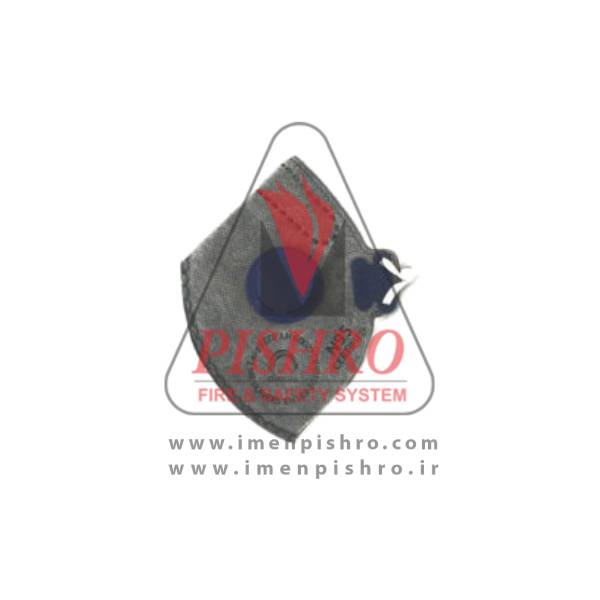 ماسک تنفسی سوپاپ‌دار کربن اکتیو امگا خاکستری