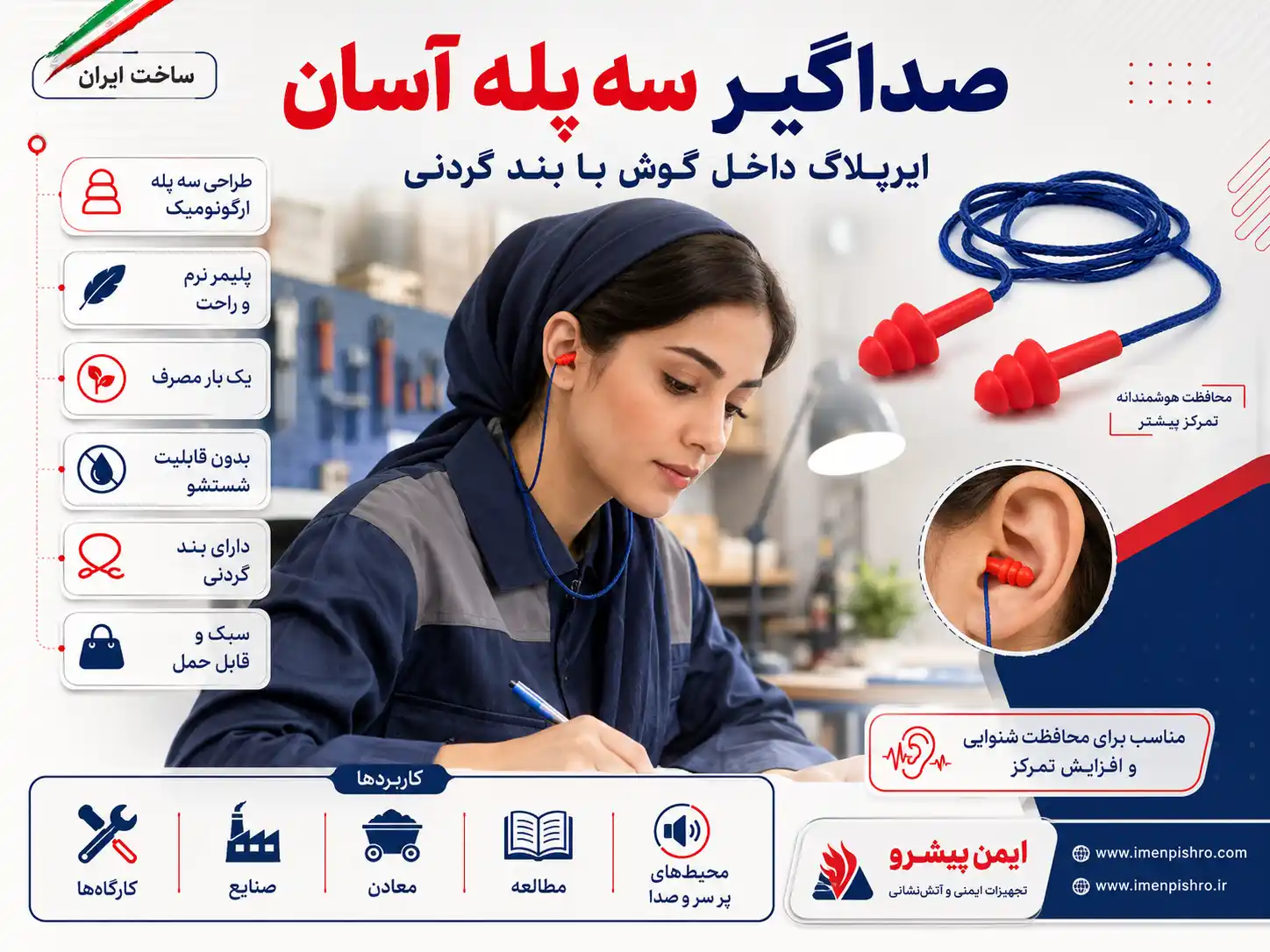 خرید صداگیر سه پله آسان