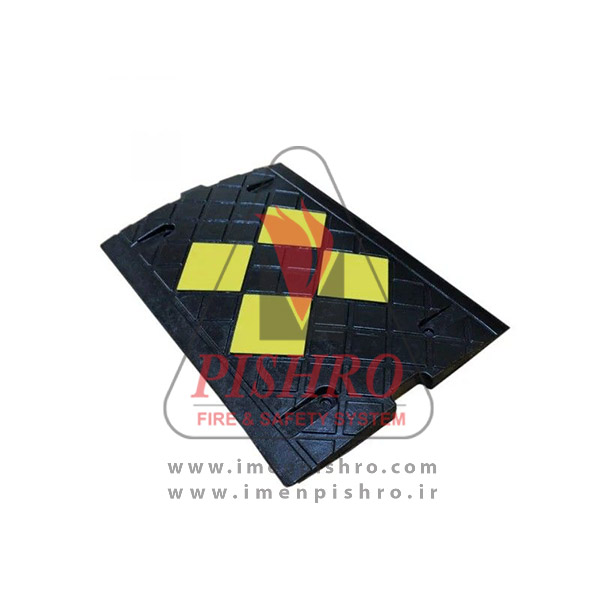 سرعت گیر لاستیکی 35×50 شبرنگ دار